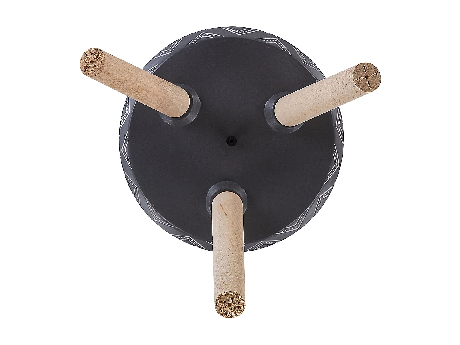 Cache-pot sur pied MOUSSATA 35 cm Gris