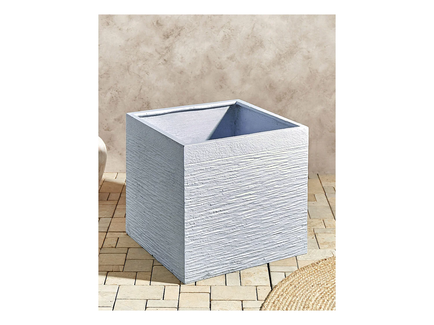 Bloempot PAROS Keramiek 50 cm Wit