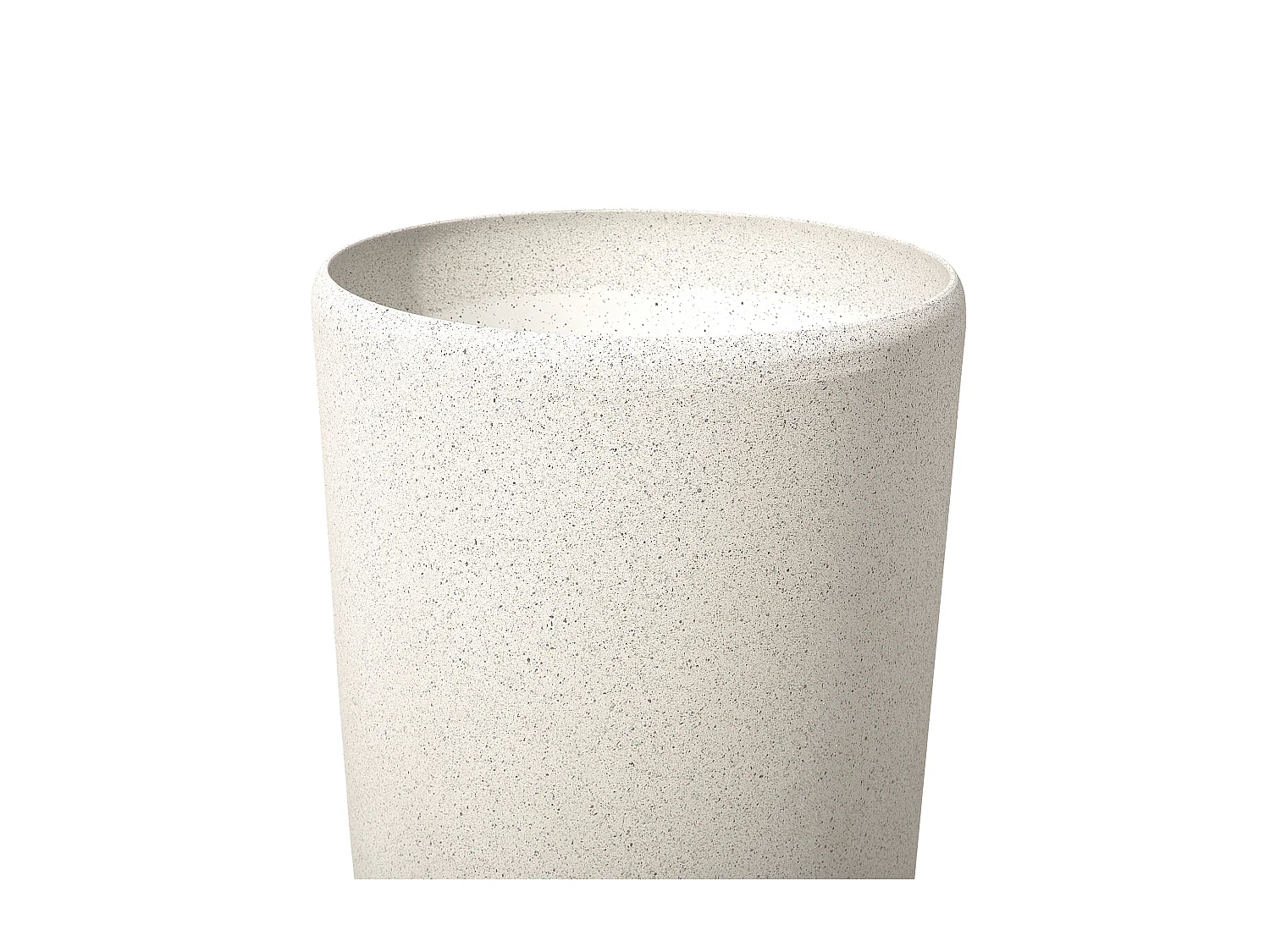 Bloempot ABDERA Steen 39 cm Lichtbeige