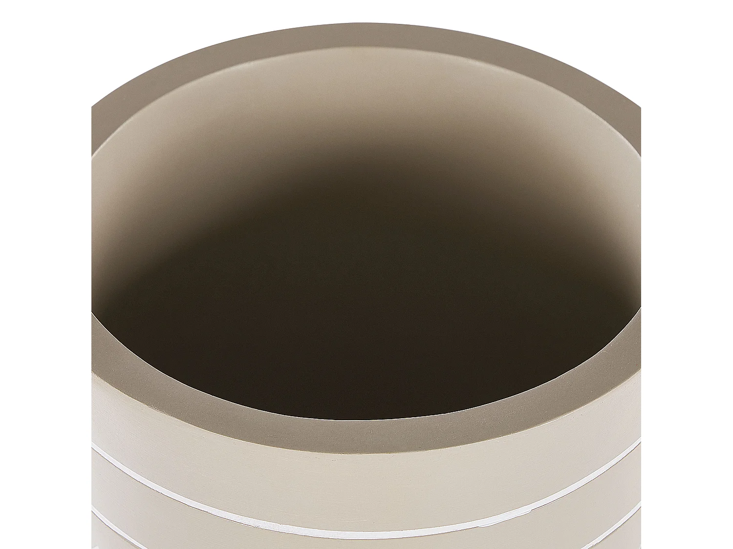 Vaso alto para plantas MILINA Cerâmica 30 cm Creme