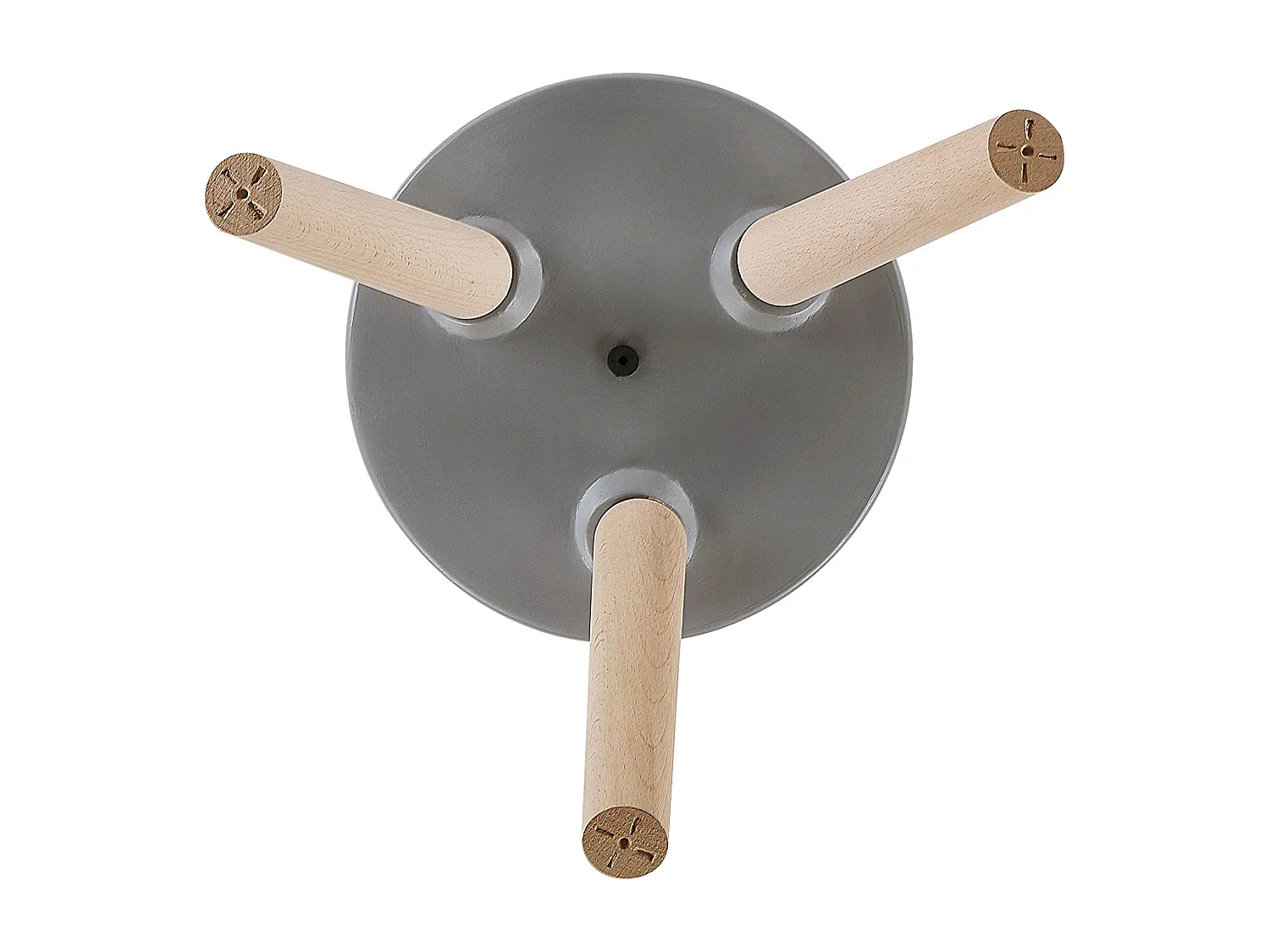 Vaso alto para plantas NAUSA Cerâmica 30 cm Cinzento claro