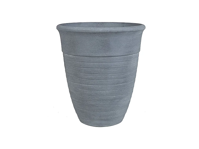Blumentopf grau Stein 43x43x49 rund Katalima