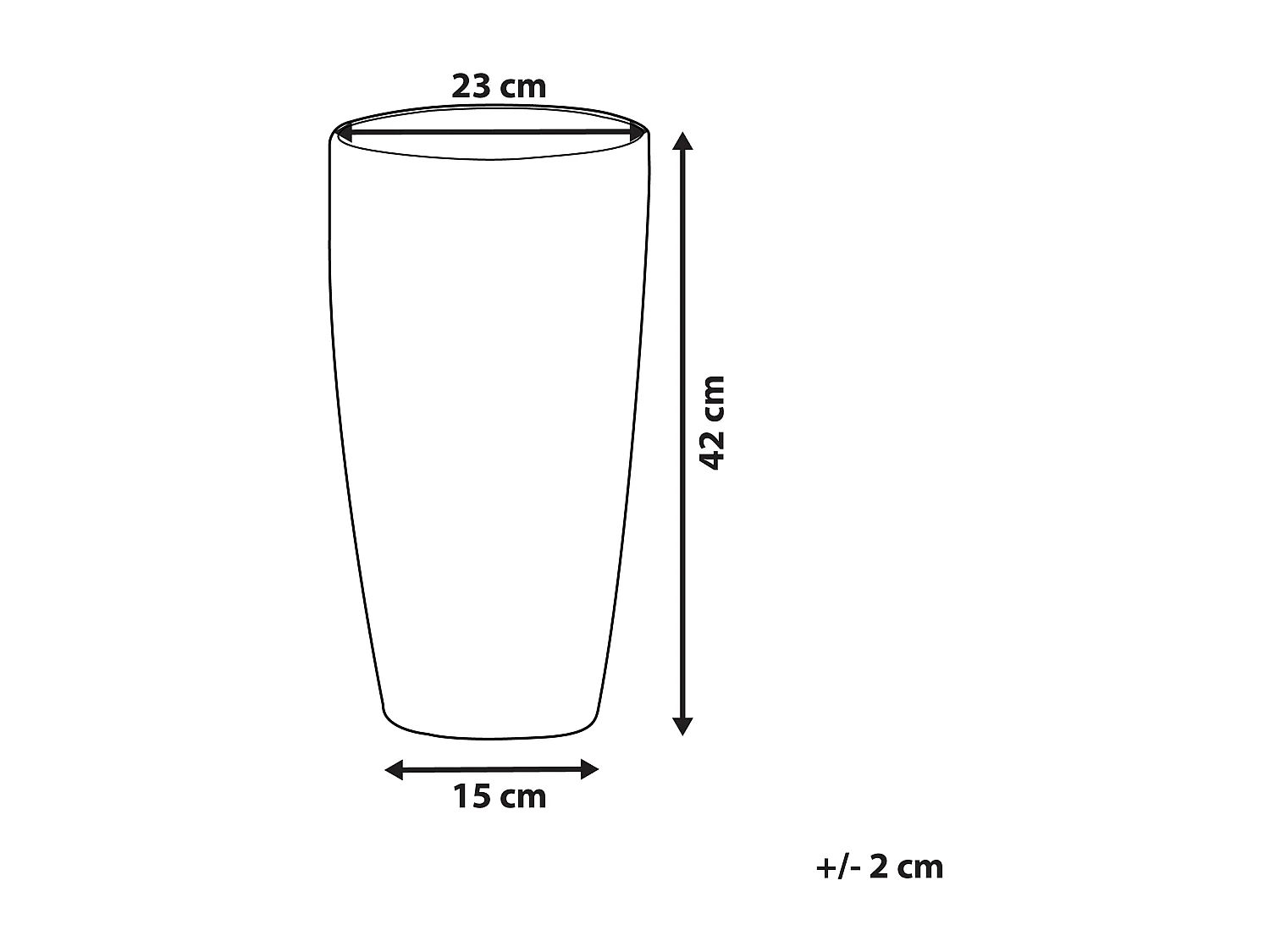Bloempot wit ⌀23 cm LIMENARI