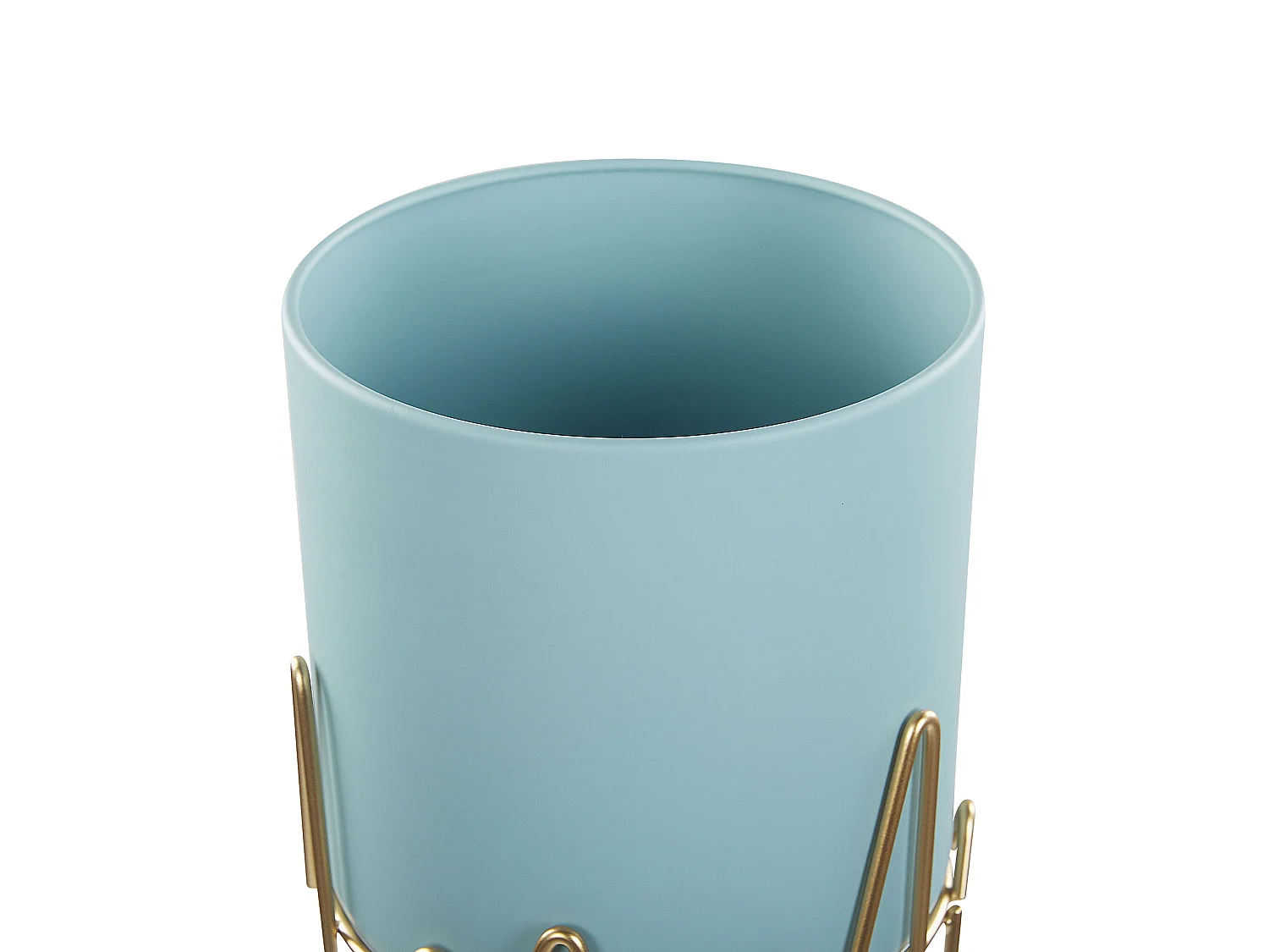 Verhoogde bloempot KALANDRA Metaal 19 cm Lichtblauw