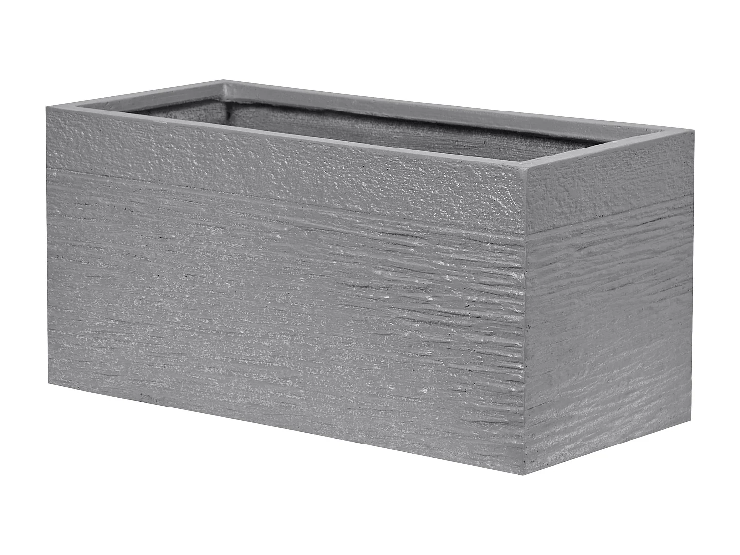 Vaso da fiori grigio rettangolare 50 x 23 x 24 cm MYRA