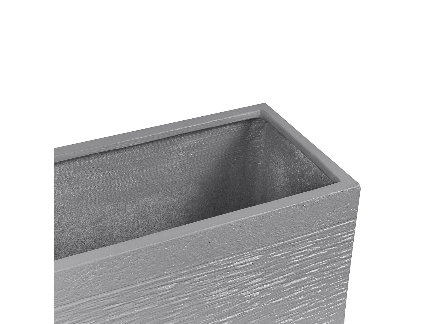 Vaso da fiori grigio rettangolare 50 x 23 x 24 cm MYRA