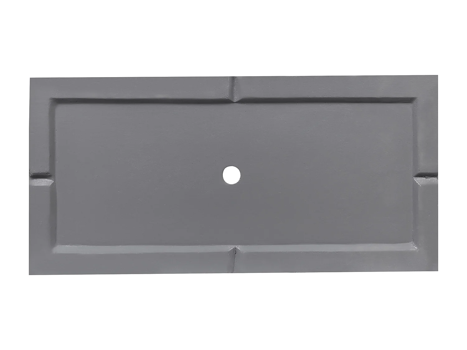 Blumentopf grau rechteckig 50 x 23 x 24 cm MYRA