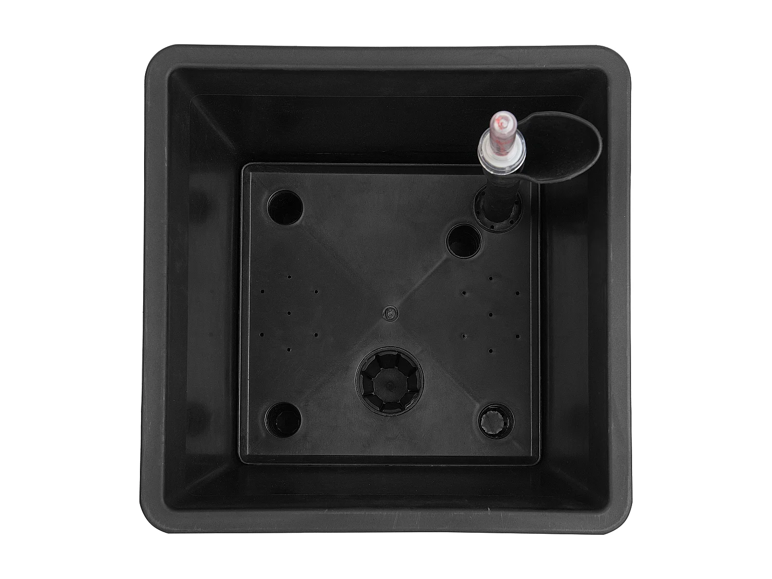 Set van 3 bloempotten BALZO Kunststof 42 cm Zwart