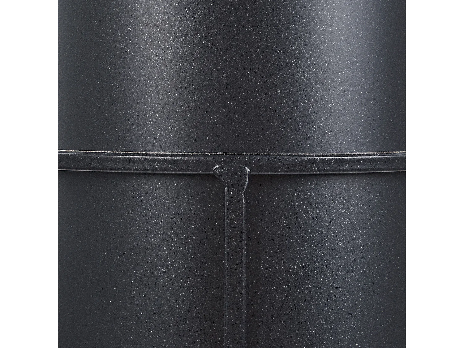 Vaso alto para plantas MILEA Metal 16 cm Preto