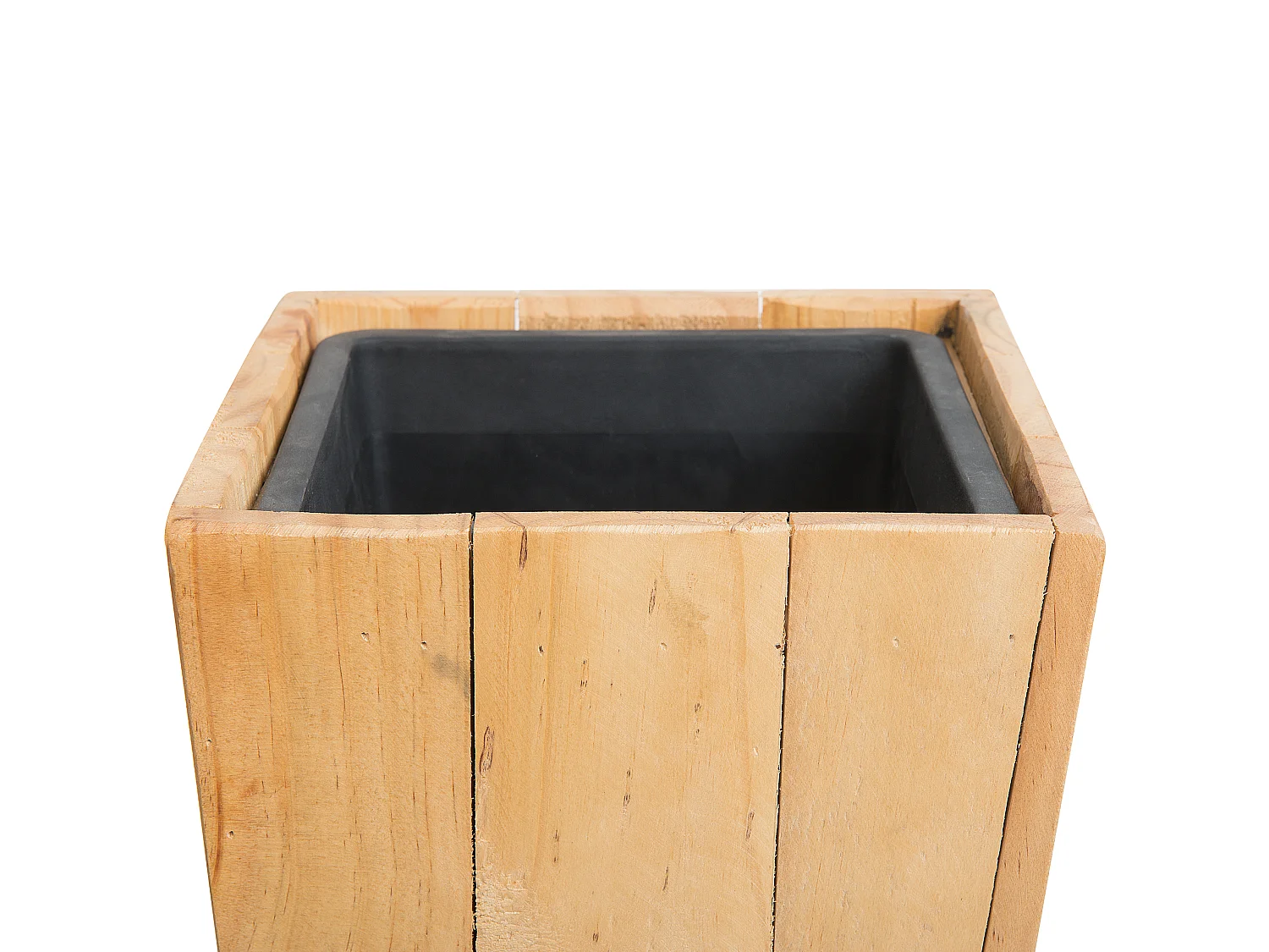 Cache-pot en bois LARISA 24 x 24 x 50 cm