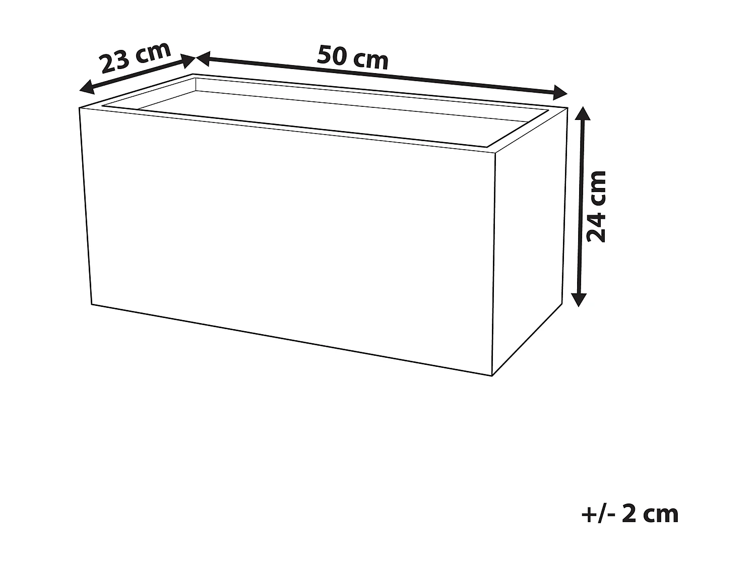 Cache-pot MYRA 50 cm Blanc