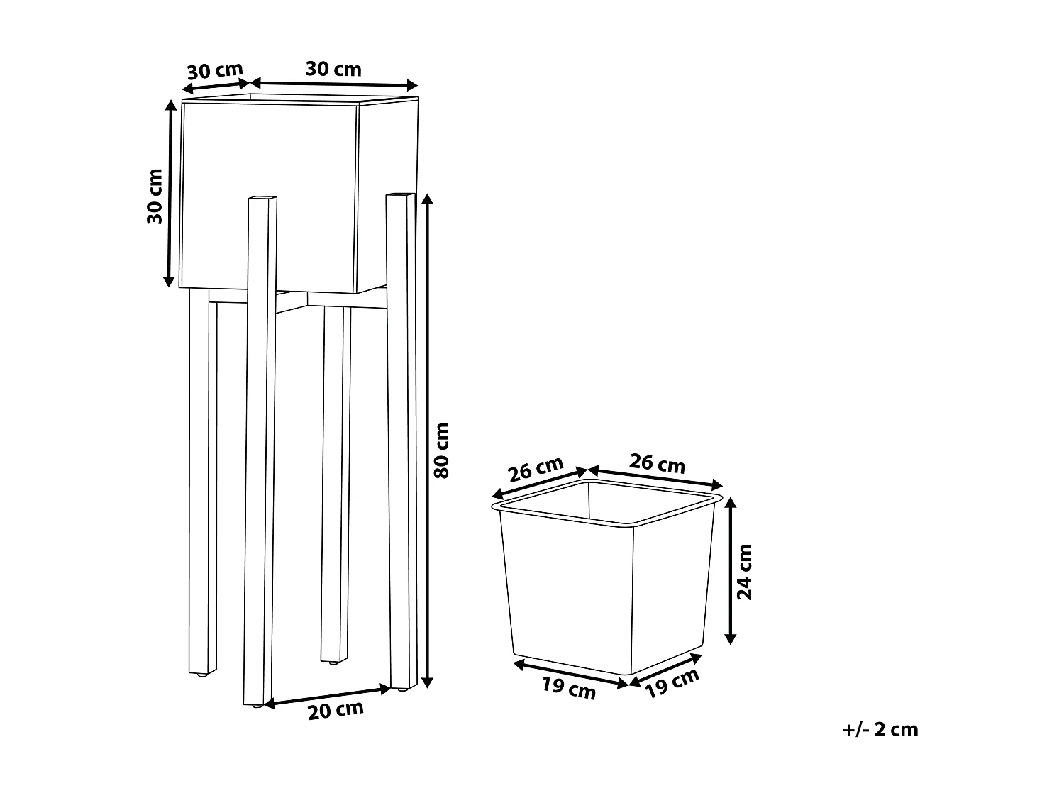 Vaso alto para plantas DRIMOS Pedra 30 cm Cinzento claro Cinzento