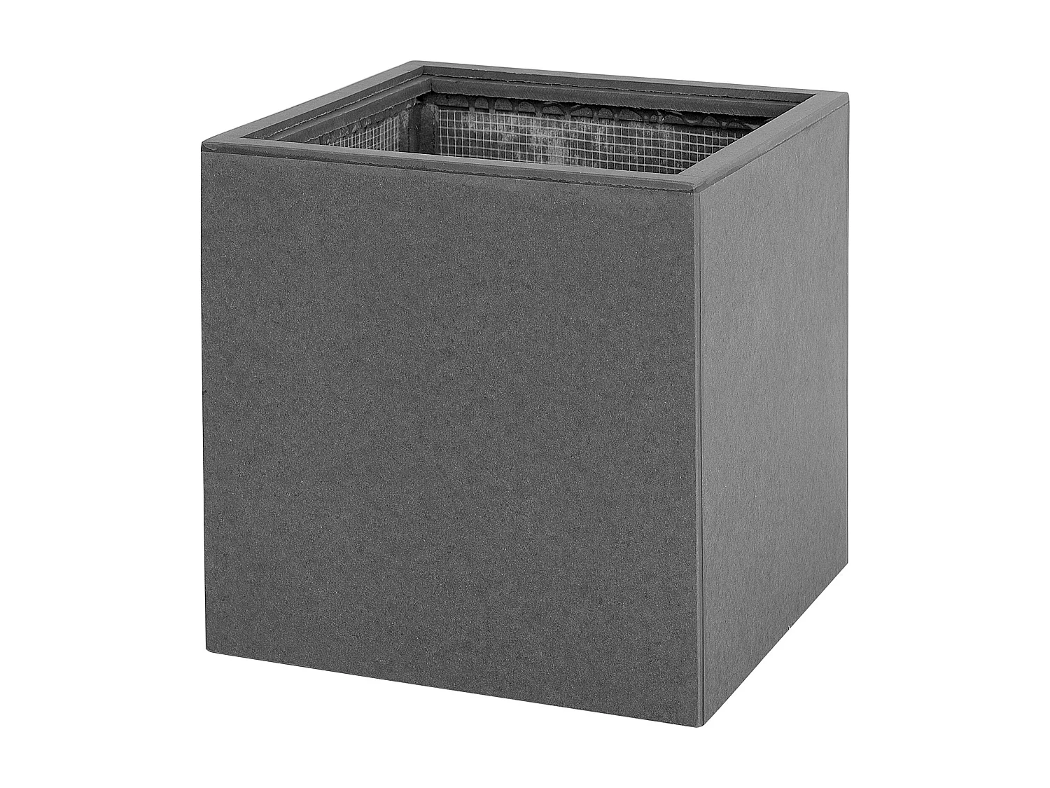 Vaso alto para plantas DRIMOS Pedra 30 cm Cinzento claro Cinzento