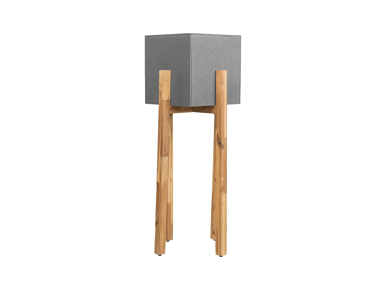 Cache-pot sur pied DRIMOS 30 cm Gris clair Gris