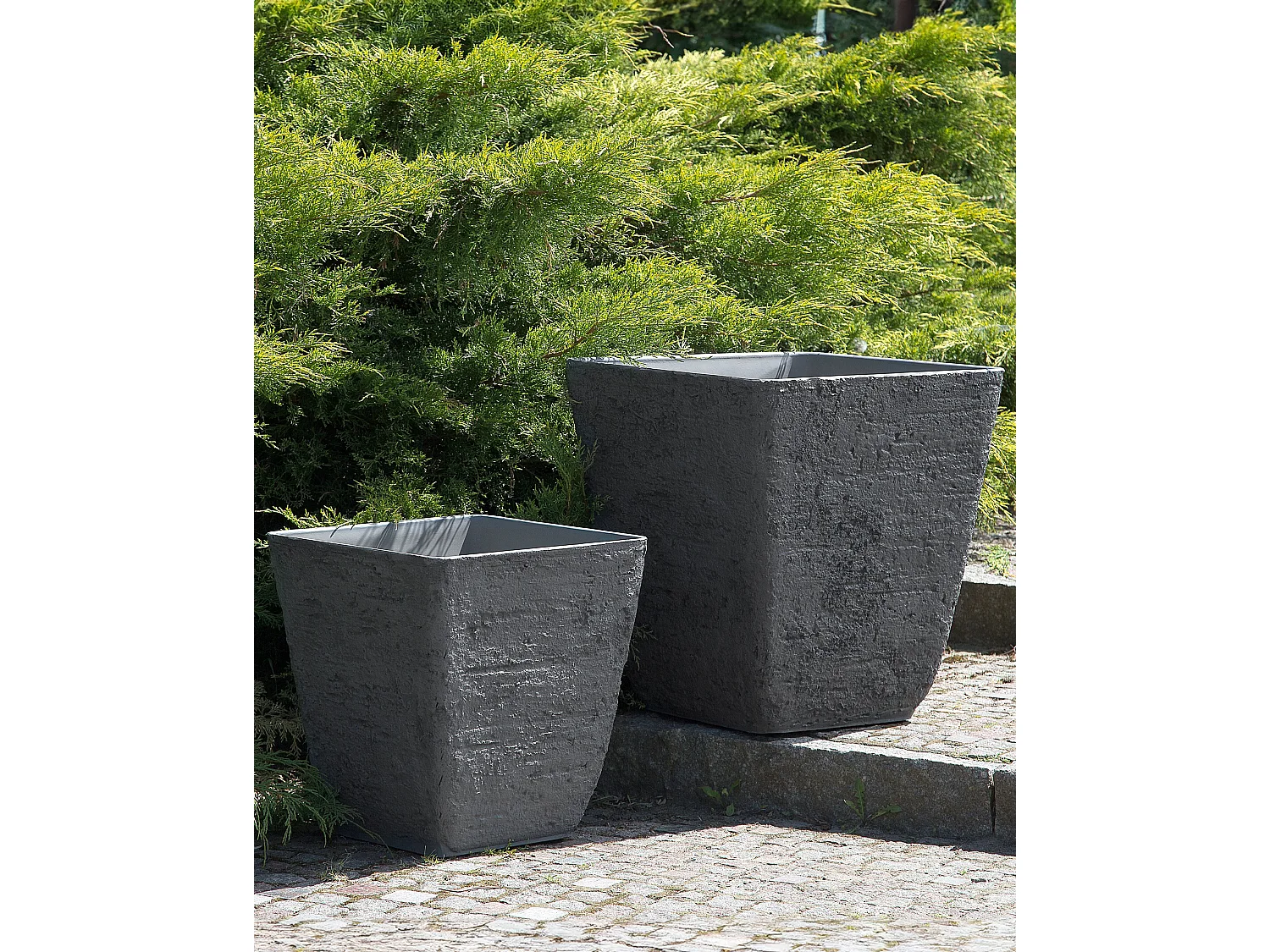 Cache-pot DELOS Pierre 49 cm Gris