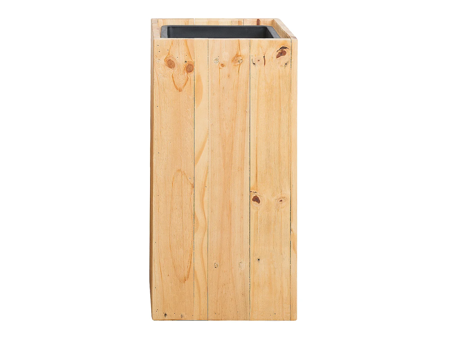 Vaso per piante legno naturale 28 x 28 x 60 cm SYKIA