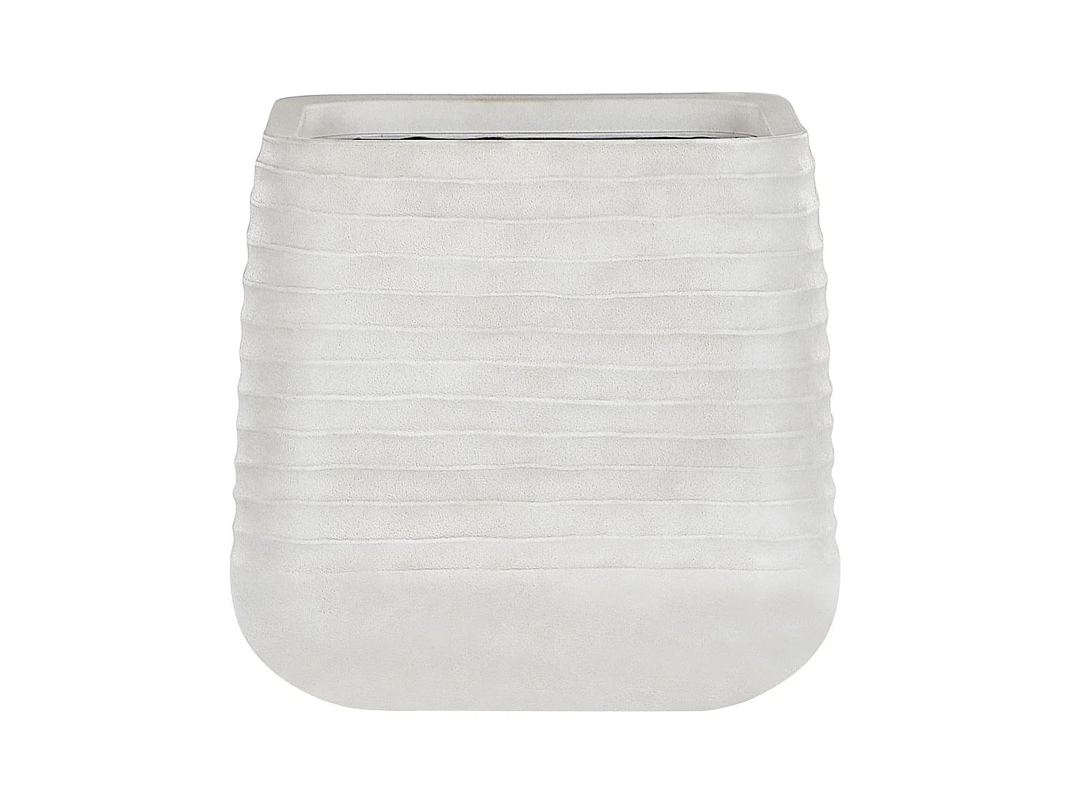 Vaso PARIKIA Material sintético 50 cm Branco creme