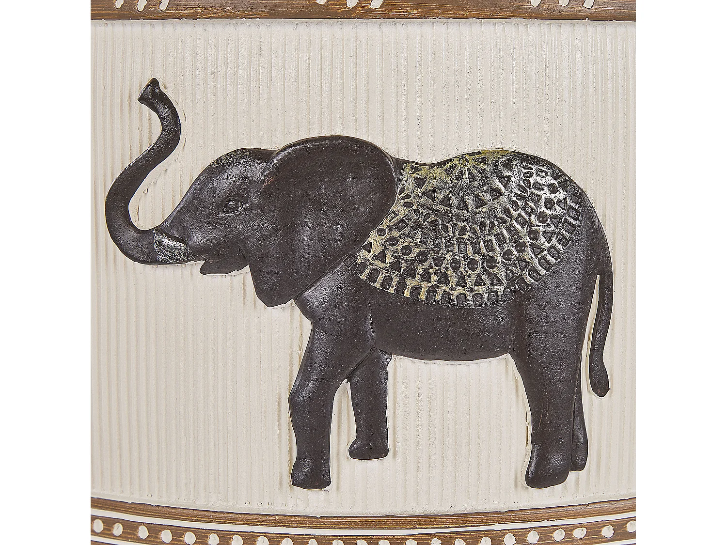 Vaso alto para plantas ACHILIO Cerâmica 30 cm Castanho escuro