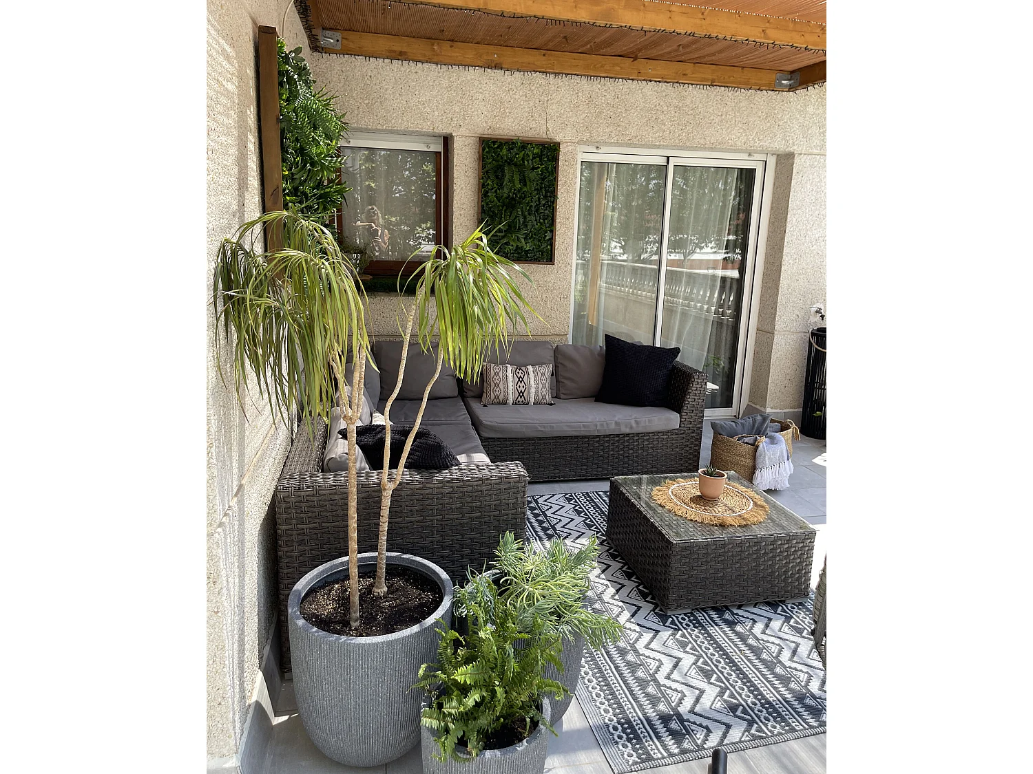 Blumenkübel CHIOS Kunststoff 44 cm Grau