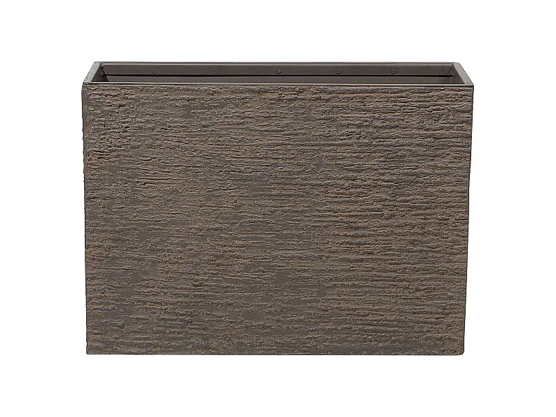 Blumenkübel EDESSA Stein 70 cm Dunkelbraun