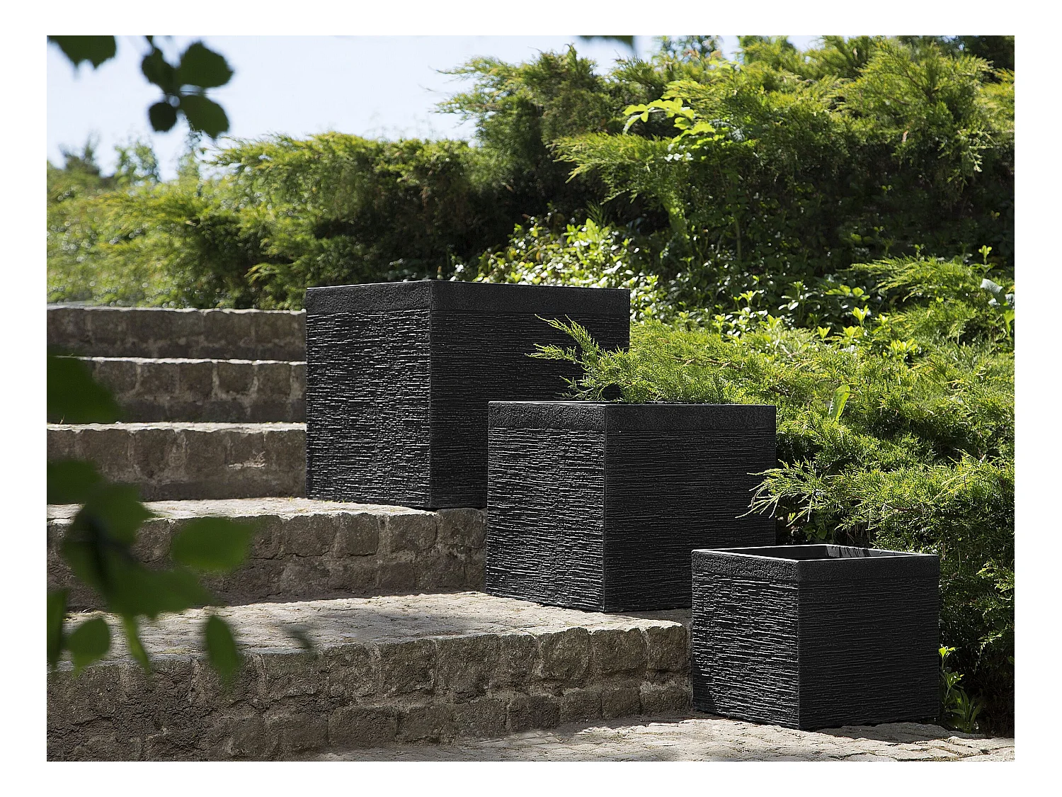 Vaso PAROS Cerâmica 40 cm Preto