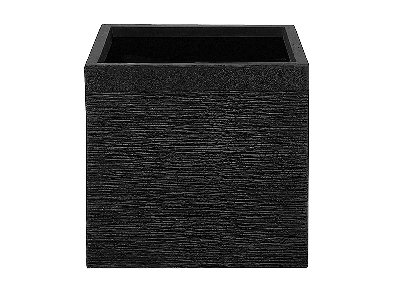 Praktischer Blumentopf 40 x 40 x 38 cm Steingemisch schwarz Paros