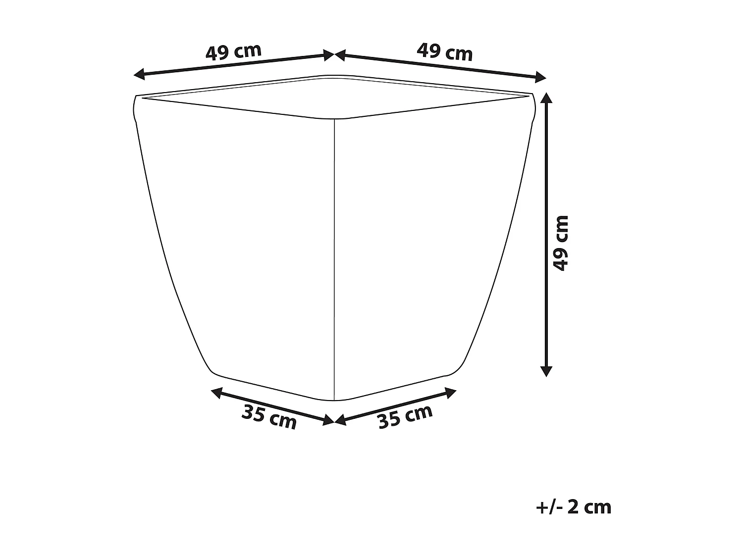 Cache-pot ASTRAS Pierre 50 cm Argenté