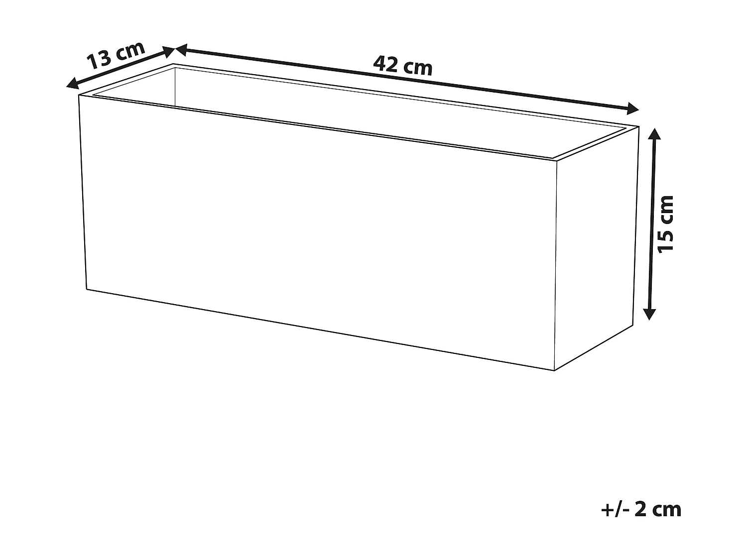 Doniczka PAOS Kamień 42 cm Biały