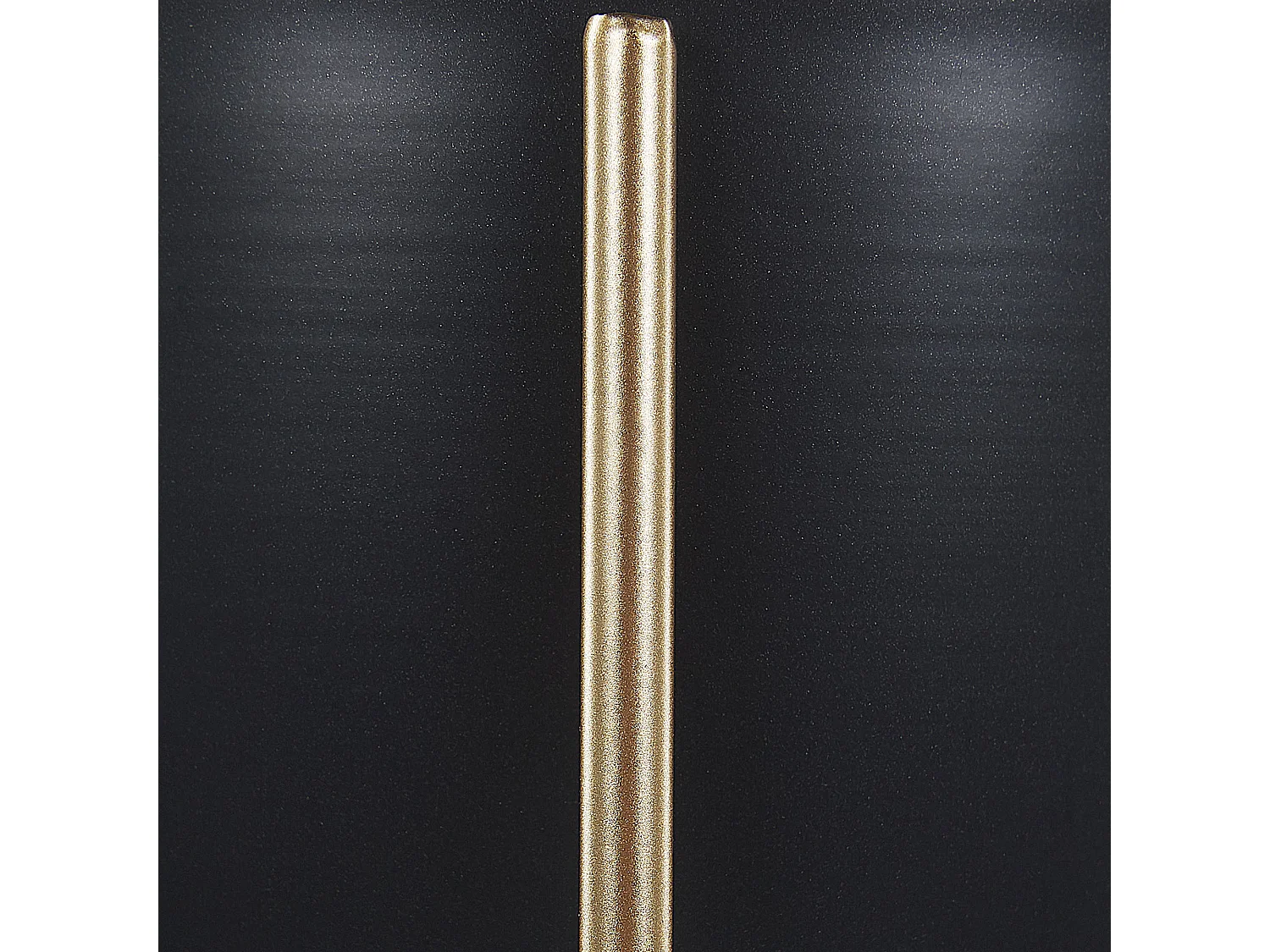 Schwarzer Blumentopf auf goldenem Ständer Metall Kegelform 16 x 16 x 41 cm Lefki