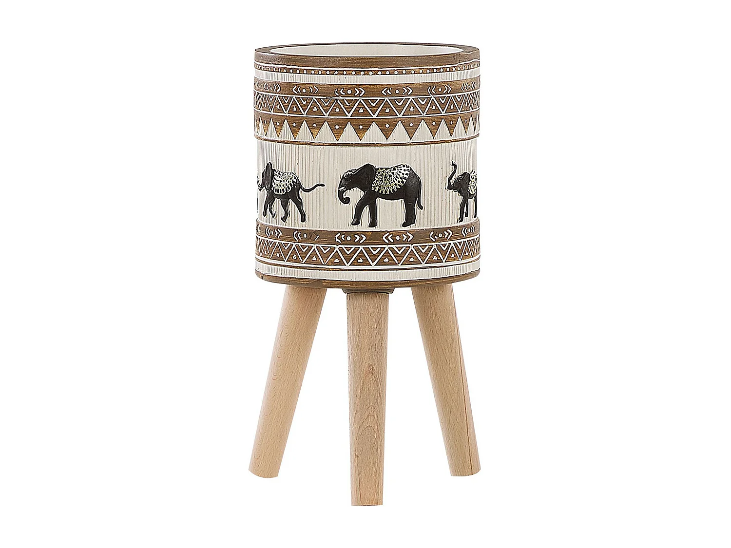 Cache-pot sur pied KOTTES 22 cm Marron clair