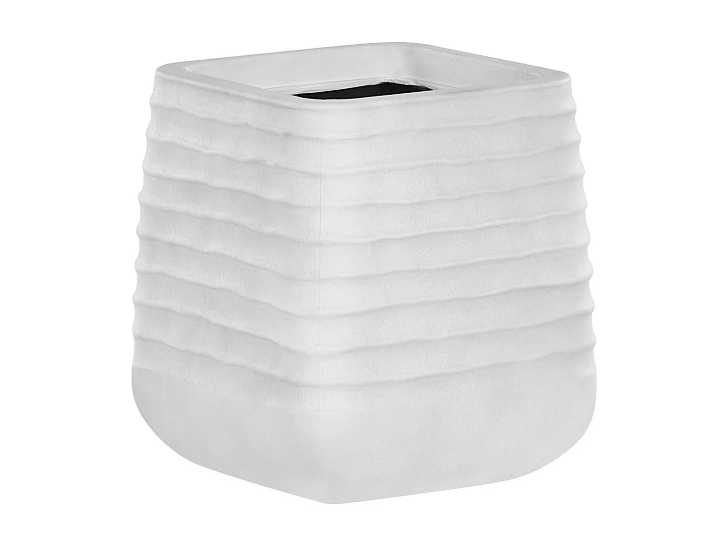 Bloempot PARIKIA Kunststof 28 cm Gebroken wit