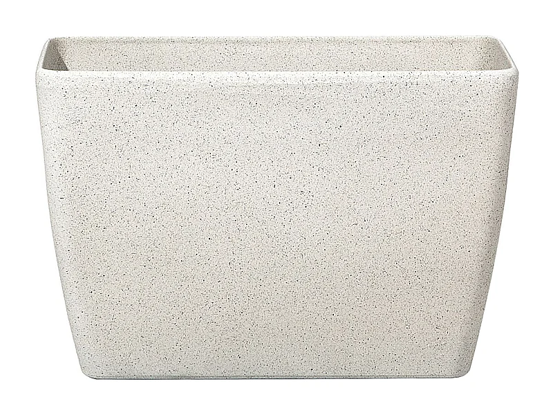 Blumentopf rechtseckige Form Steingemisch 60x27x41 cm beige Baris