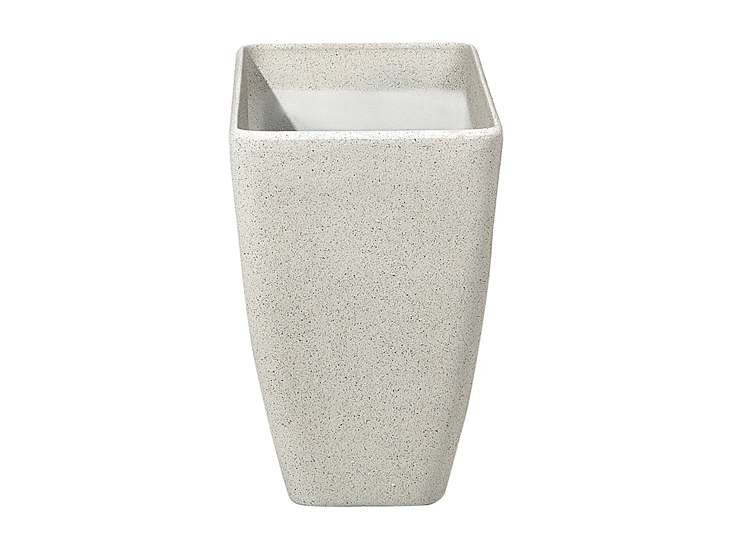 Blumentopf rechtseckige Form Steingemisch 60x27x41 cm beige Baris
