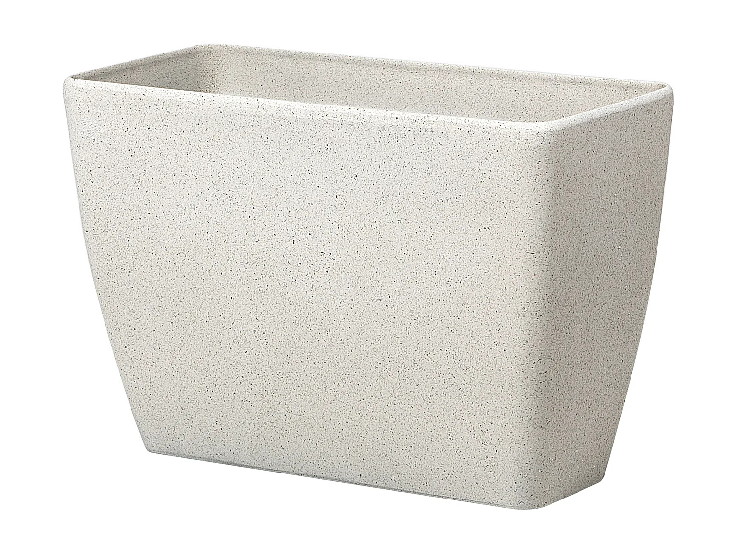 Blumentopf rechtseckige Form Steingemisch 60x27x41 cm beige Baris