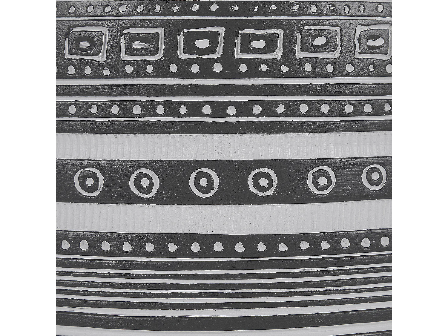 Runder Blumenbehälter in Grau aus Magnesium mit 3 Holzbeinen ⌀ 21 cm Arginia