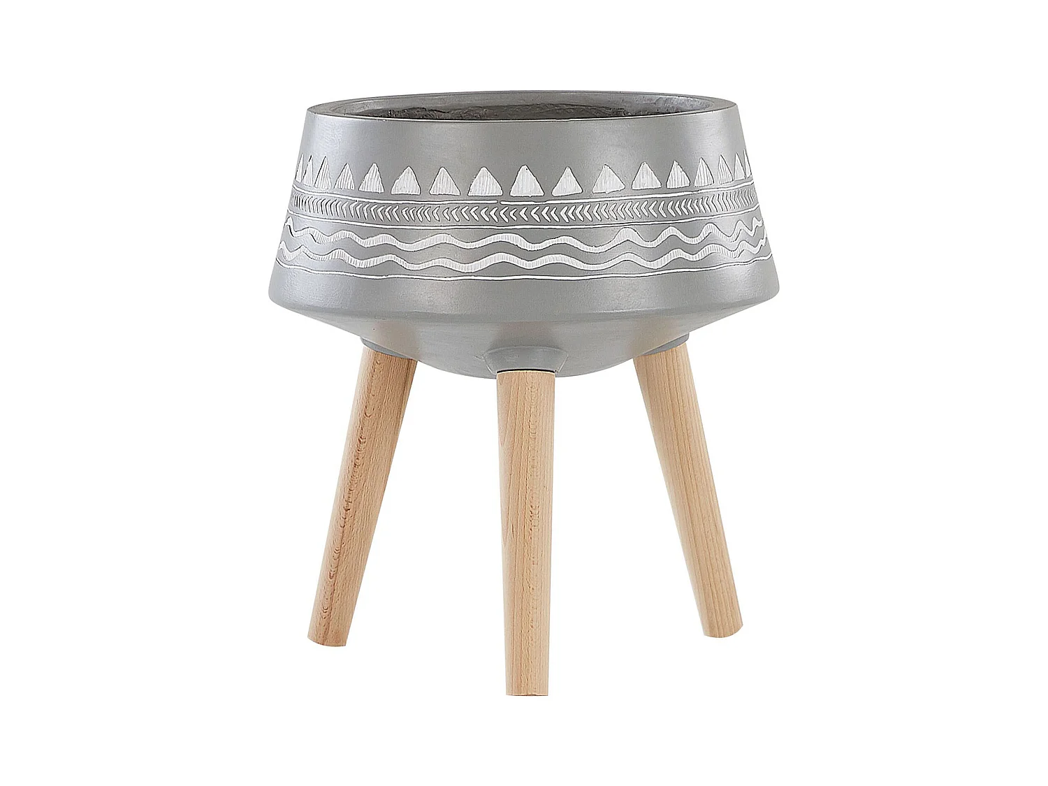 Cache-pot sur pied WERIA 42 cm Gris clair