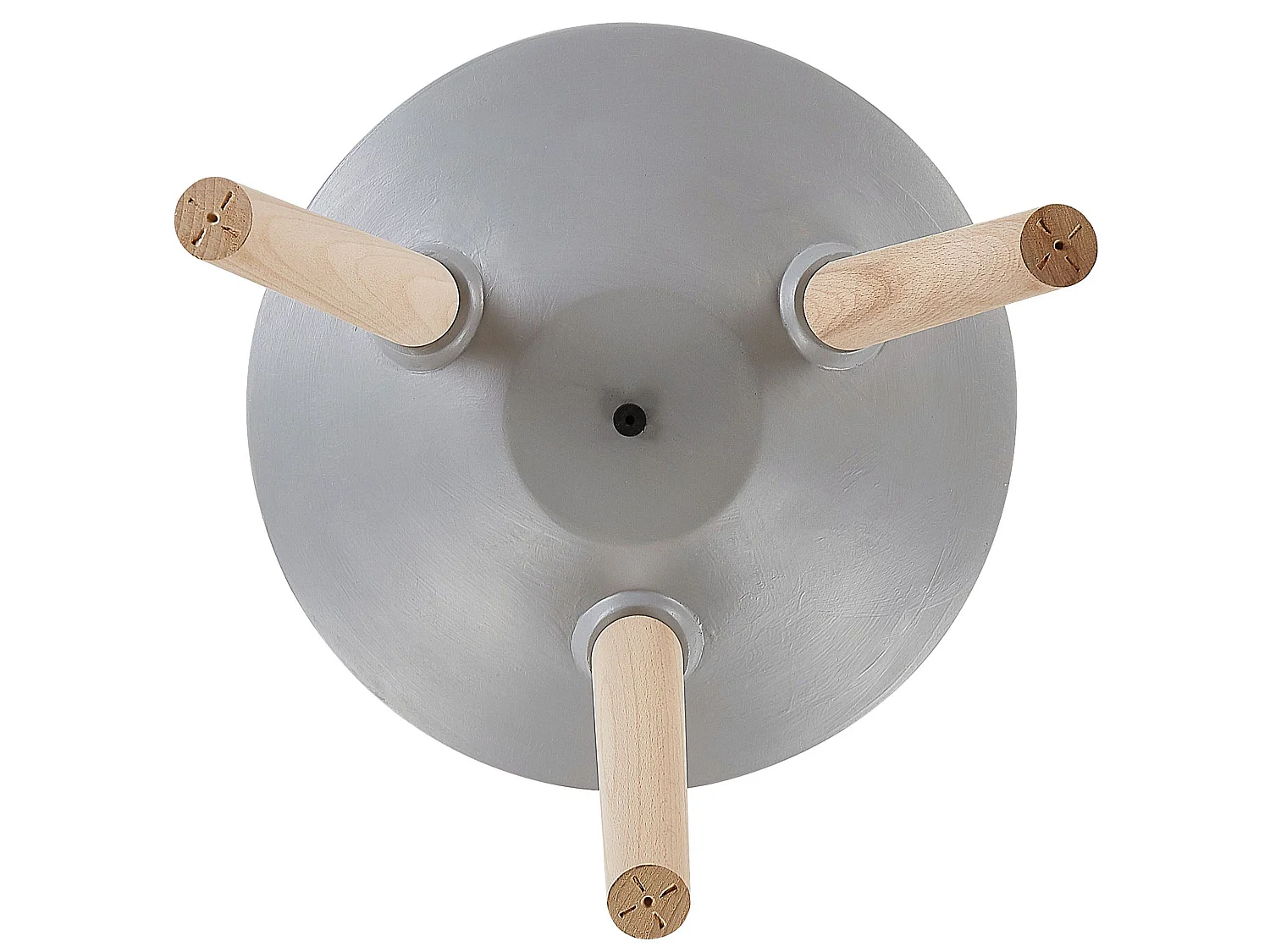 Cache-pot sur pied WERIA Céramique 42 cm Gris clair