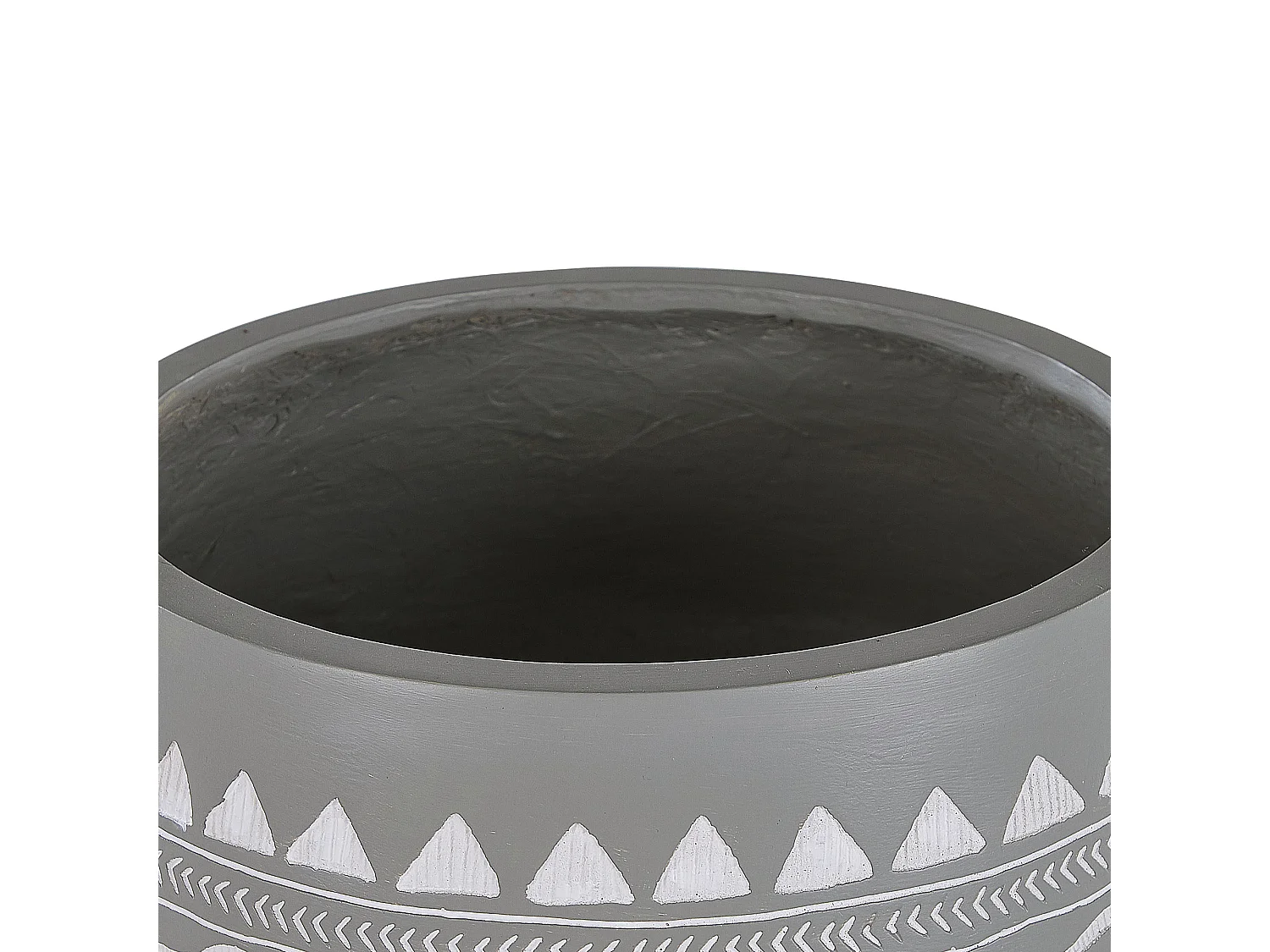 Cache-pot sur pied WERIA Céramique 42 cm Gris clair