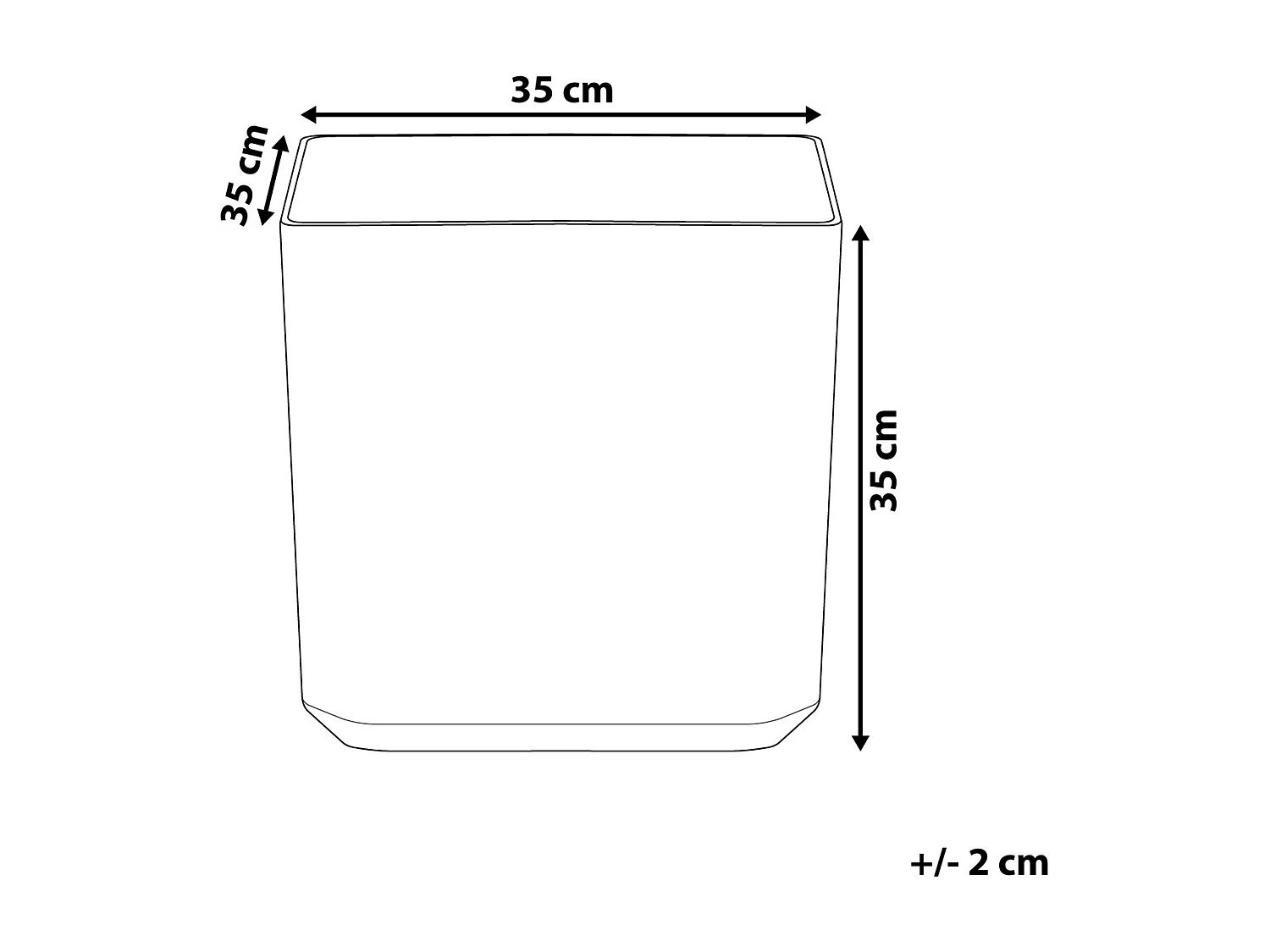 Cache-pot ARTIKI Pierre 35 cm Gris