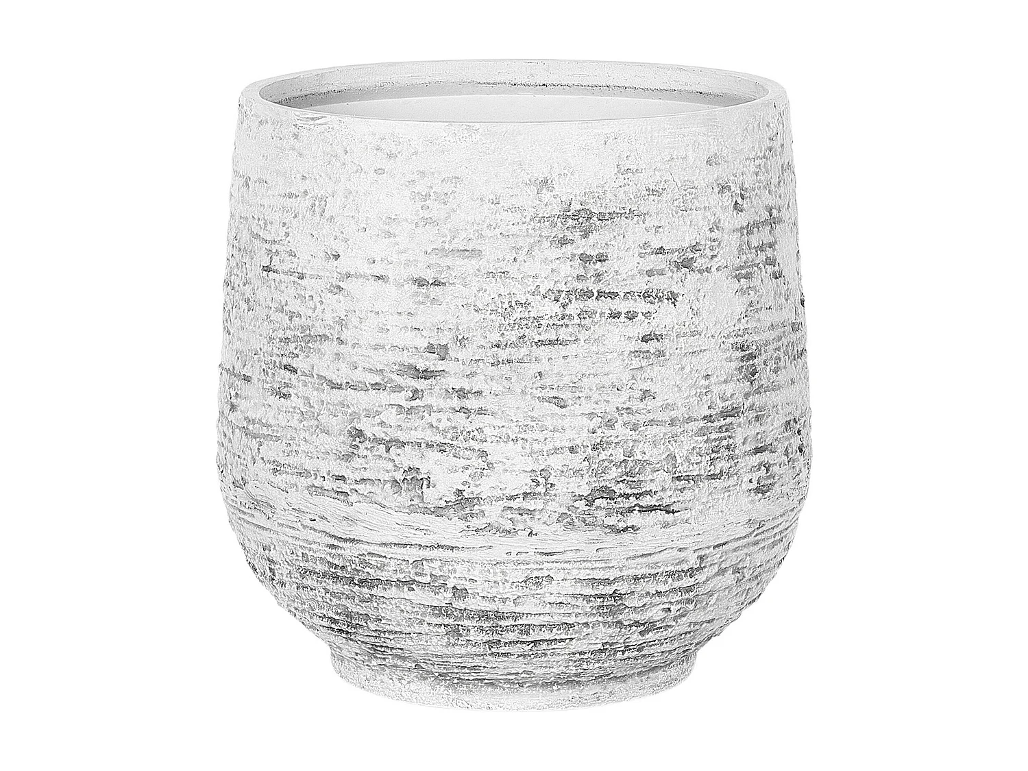 Cache-pot DIONI Pierre 32 cm Gris clair