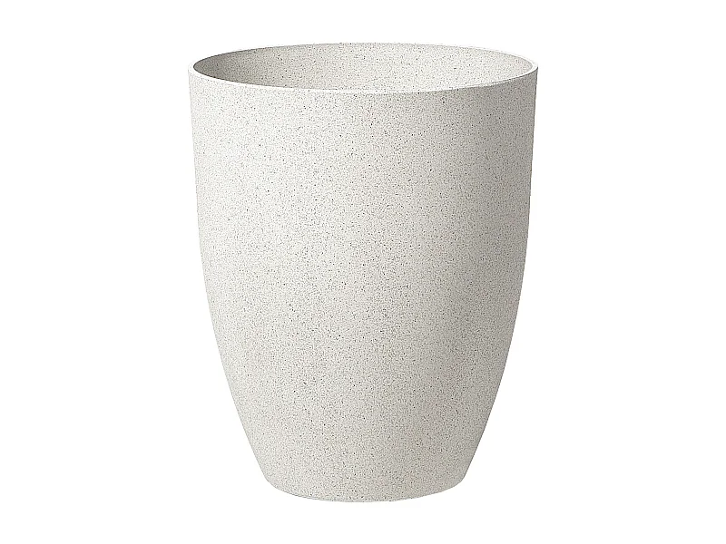 Moderner Blumentopf cremeweiß 43x43x52 cm Steingemisch Croton