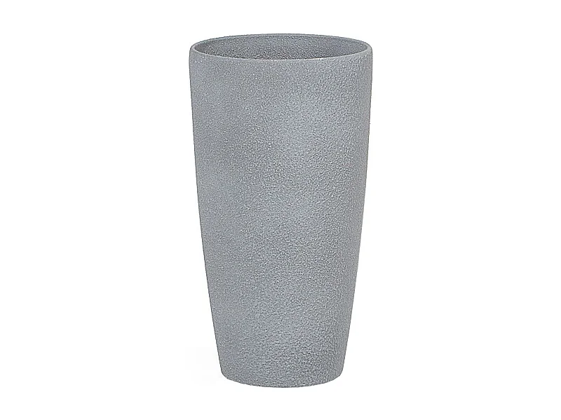 Schöner Blumentopf Steingemisch grau 23x23x42 cm Abdera