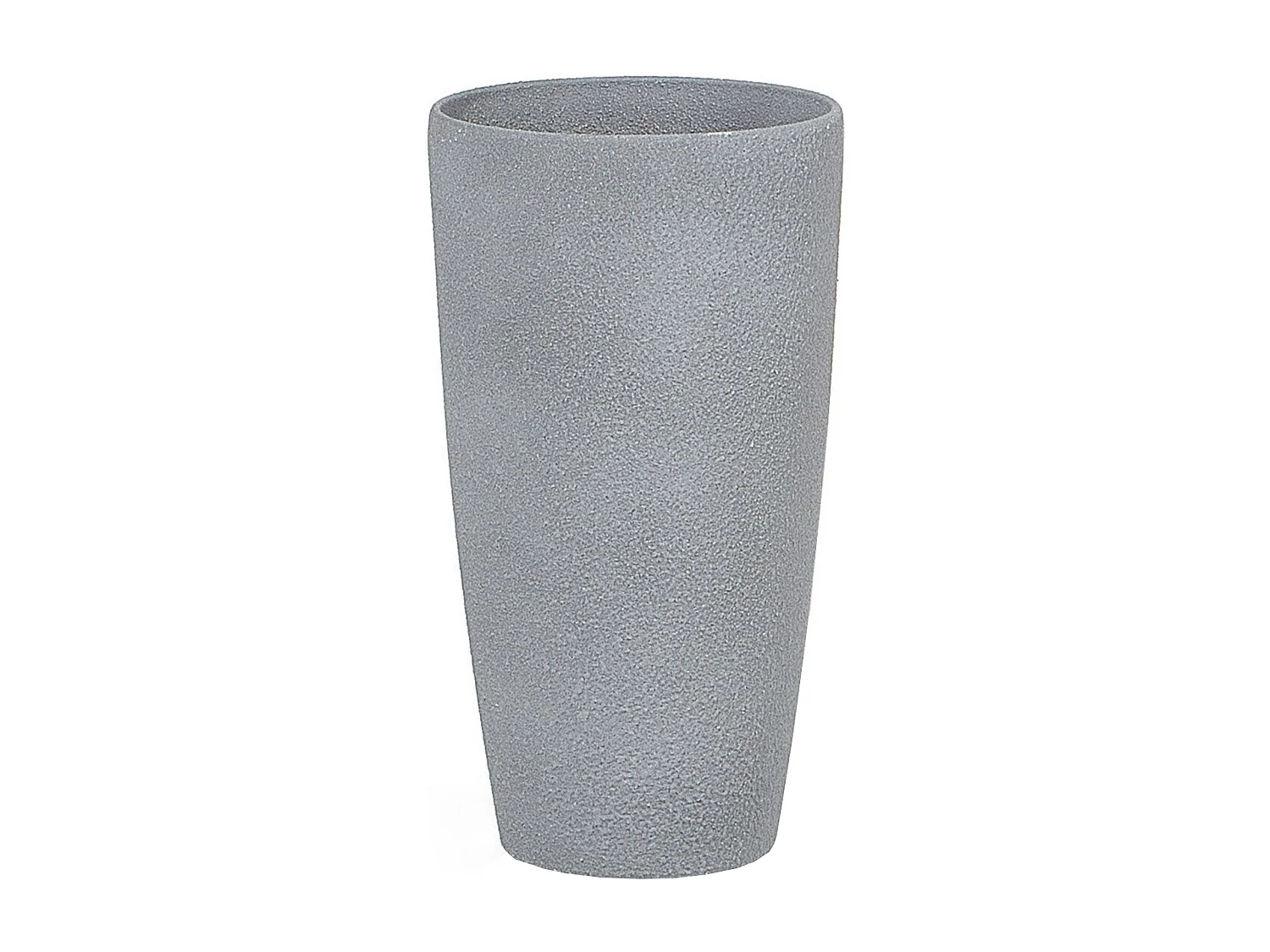 Schöner Blumentopf Steingemisch grau 23x23x42 cm Abdera