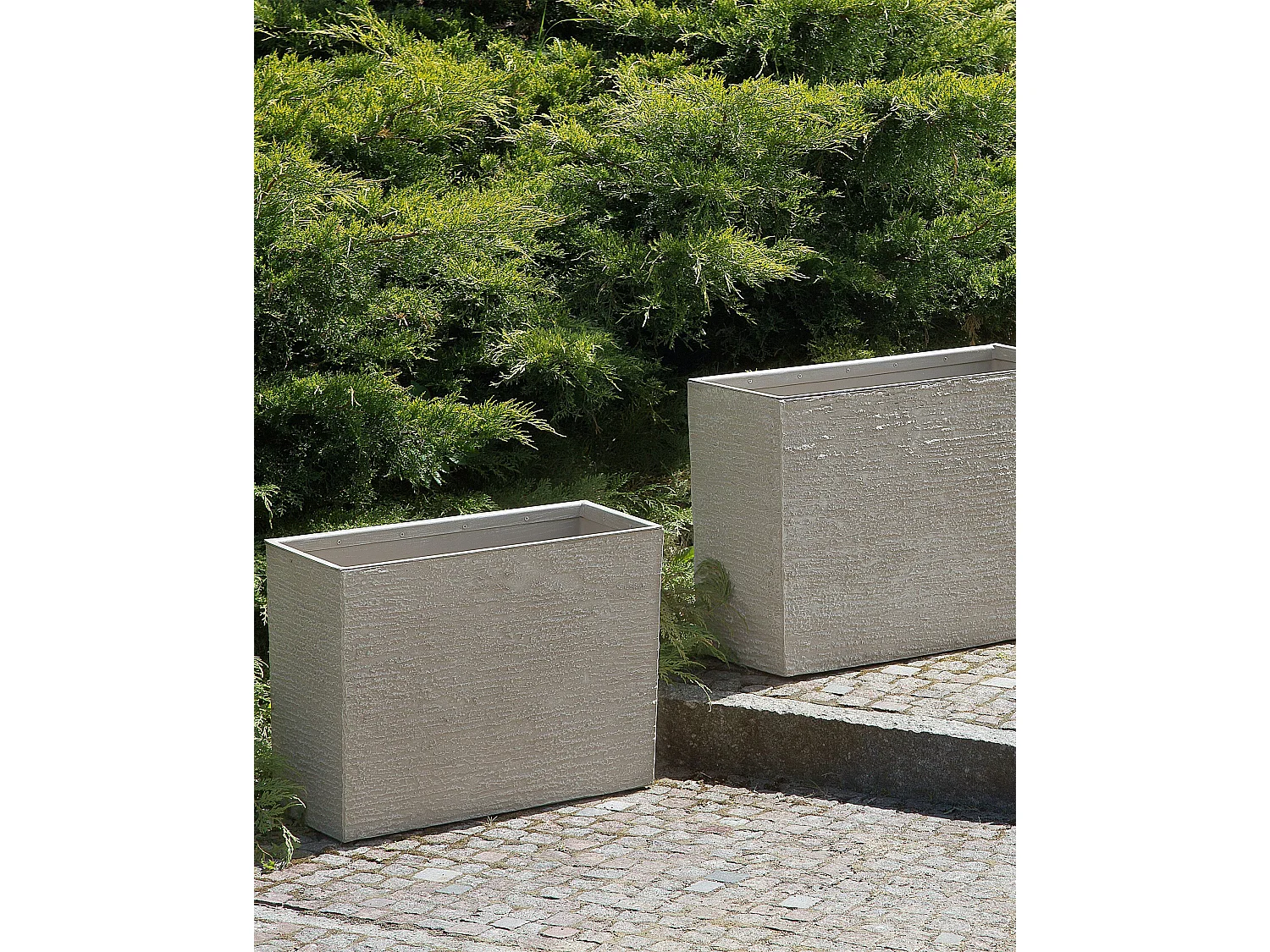 Bloempot EDESSA Steen 60 cm Lichtbeige