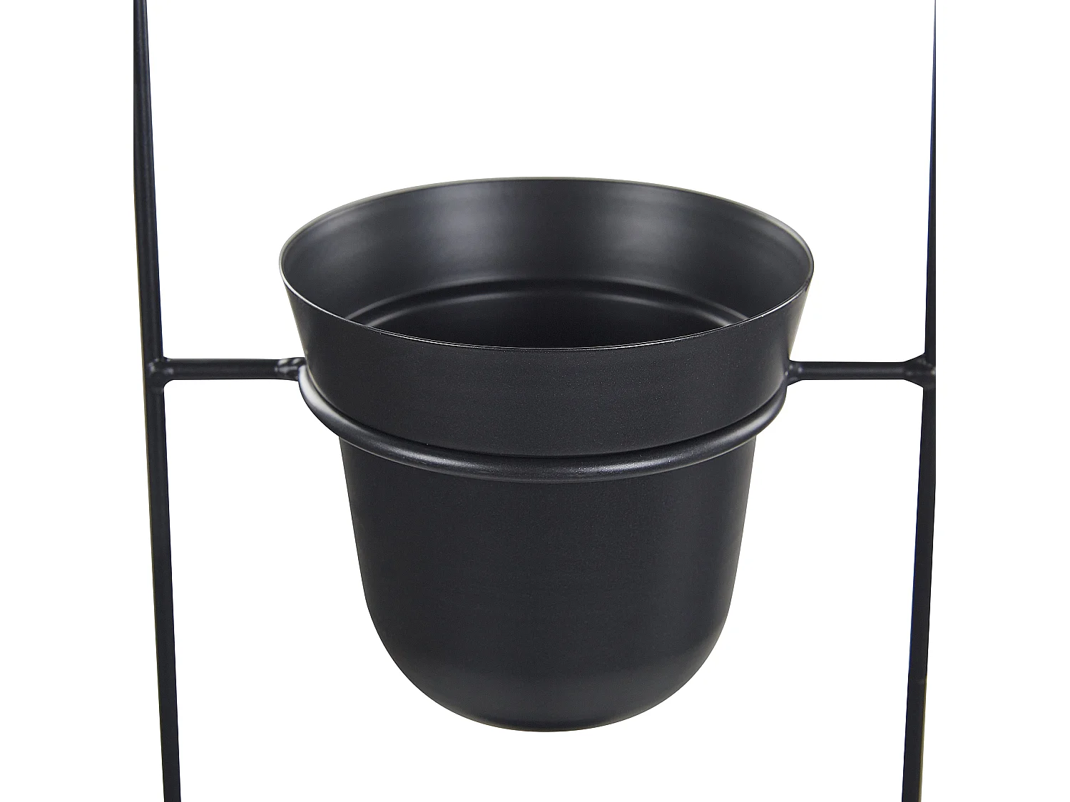 Bloempot zwart 18x12x62 cm AGIOS