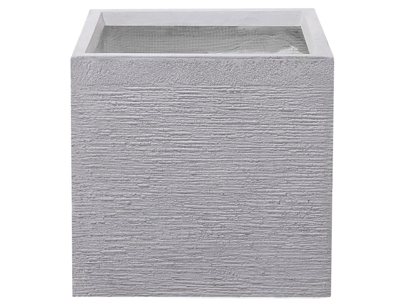 Blumentopf weiß quadratisch 40 x 40 x 38 cm PAROS