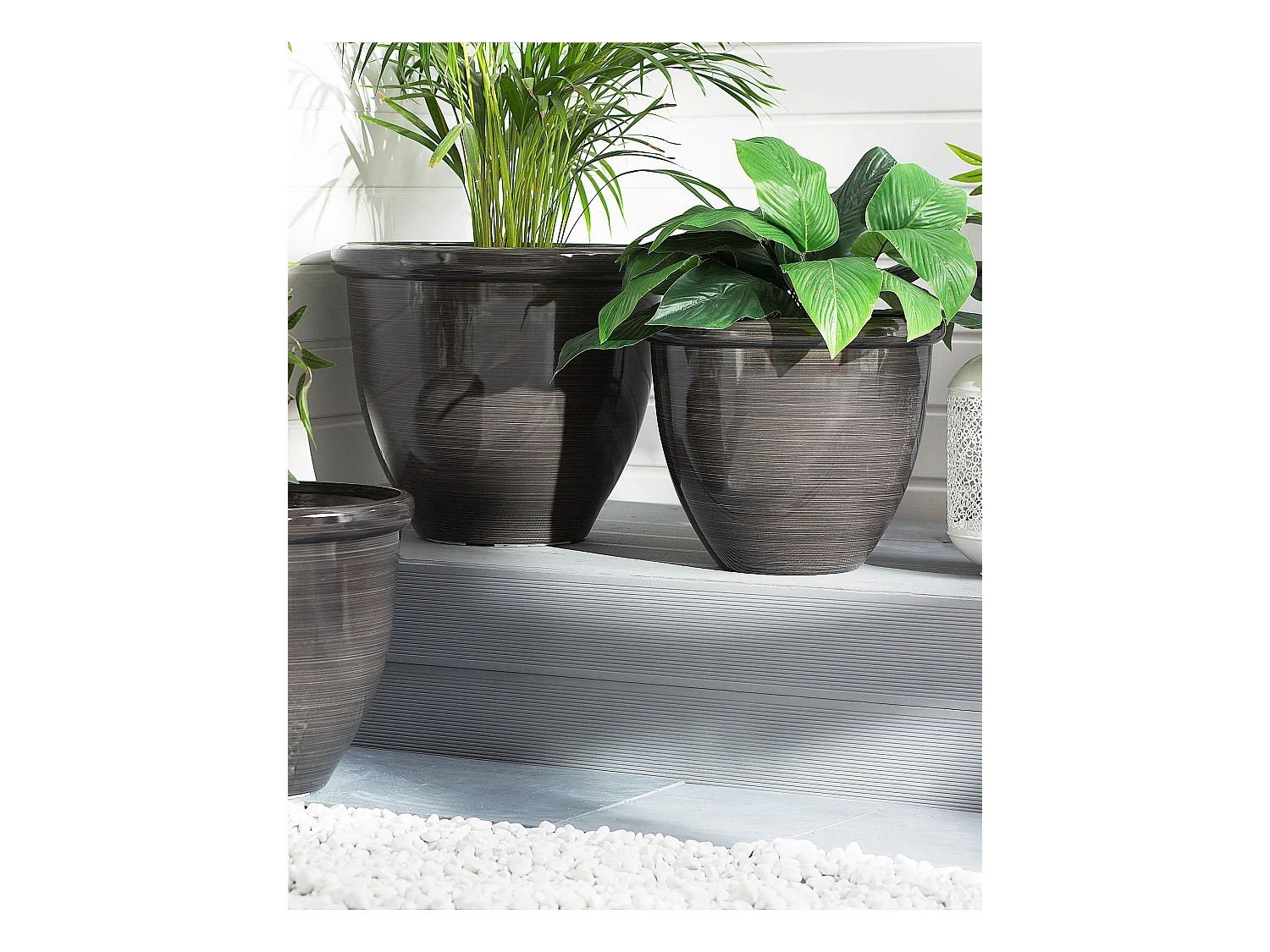 Cache-pot TESALIA 40 cm Marron