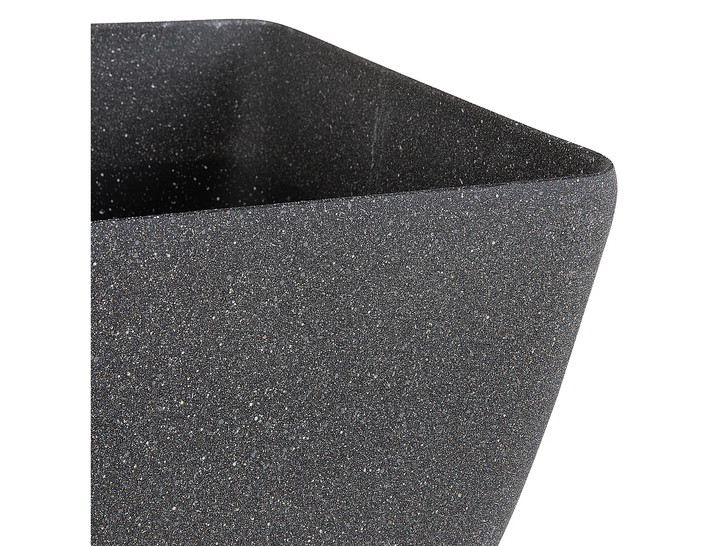 Cache-pot ZELI Pierre 49 cm Gris foncé