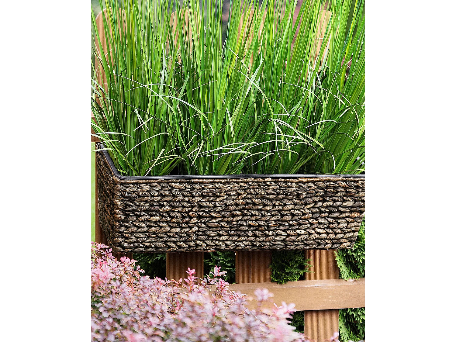 Bloempot KAWALA Rotan 60 cm Bruin