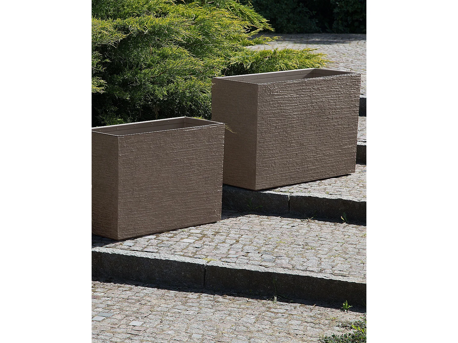 Cache-pot EDESSA 80 cm Marron foncé